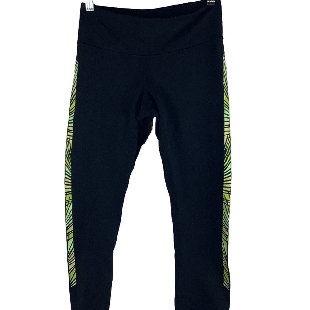 2014 Lululemon Wunder Under Crop (Print) *Full-On Luon
Black / Green - Picture 6 of 7